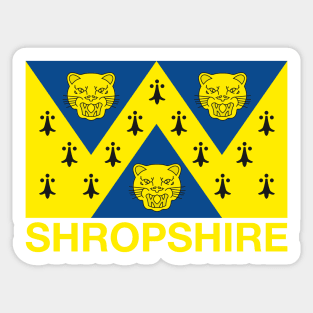 Shropshire County Flag - England Sticker